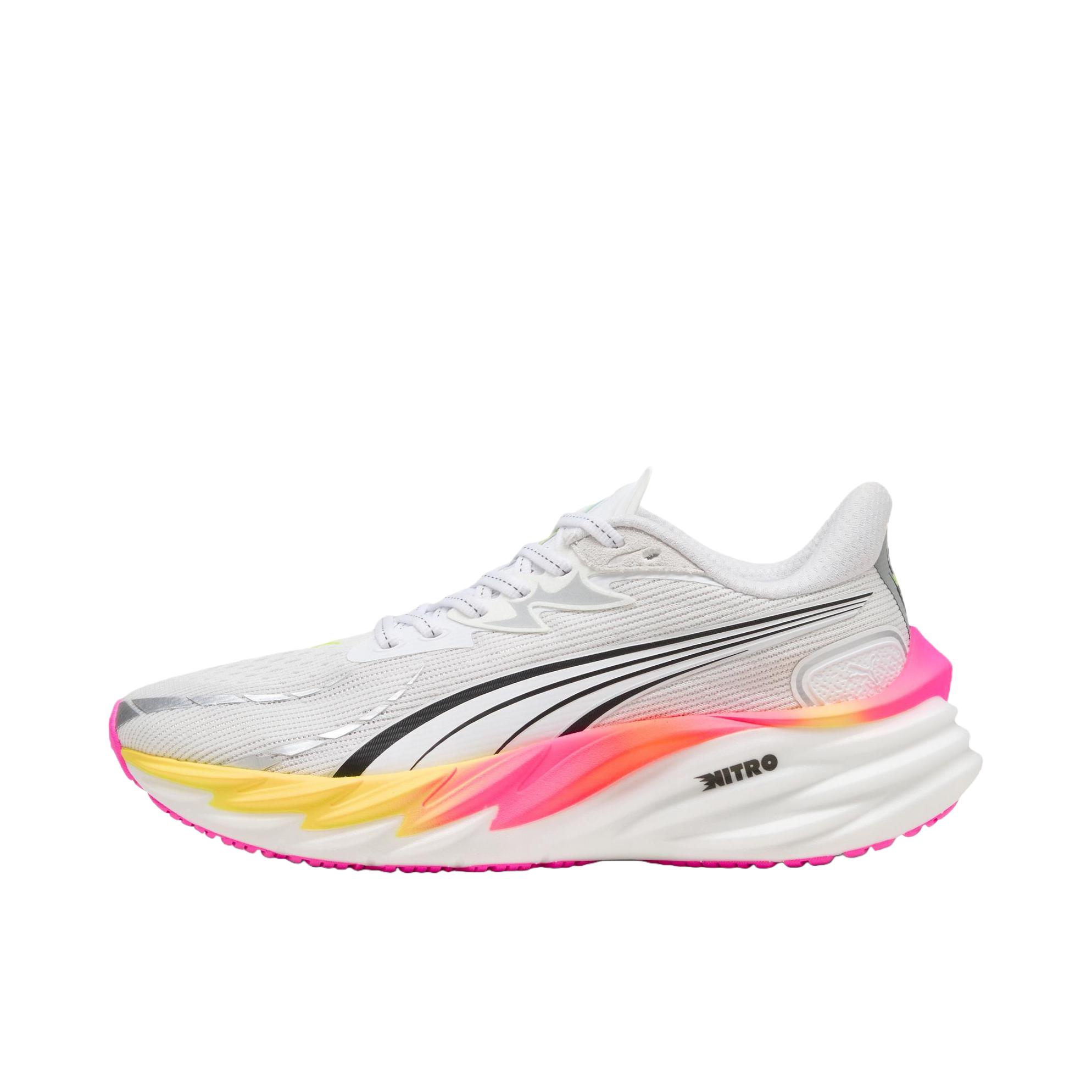 推荐商品：Puma/彪马 Velocity Nitro 4 跑鞋 透气减震回弹耐磨舒适 纯白色