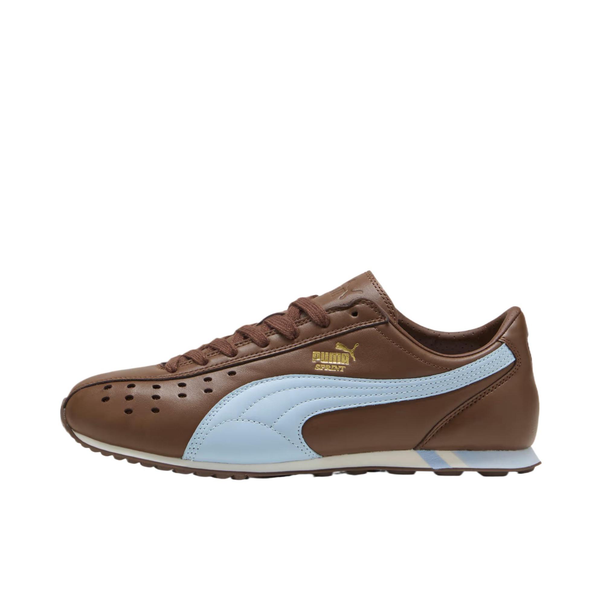 推荐商品：Puma/彪马 SPRINT PREMIUM 运动休闲鞋 复古透气打孔圆头 赤褐色/高热带
