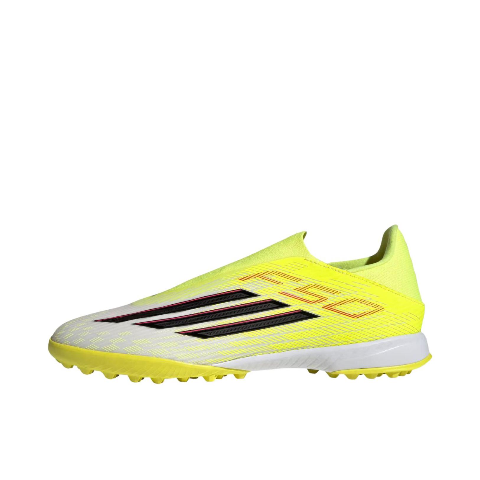 推荐商品：adidas F50 LEAGUE TF 足球鞋 中端胶质碎钉人草室外硬地防滑防踢 太阳黄 