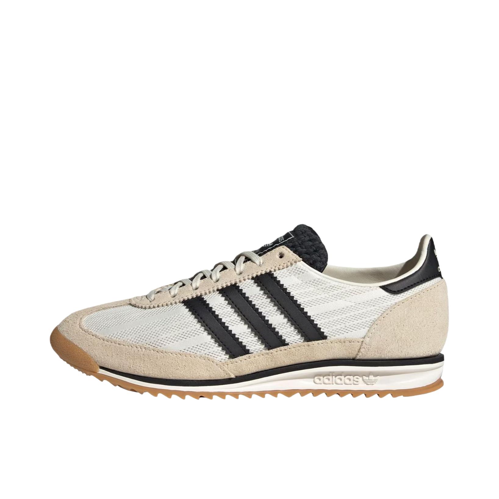 推荐商品：adidas Originals SL 72 OG 运动休闲鞋 橡胶圆头系带 白色/米色/黑色