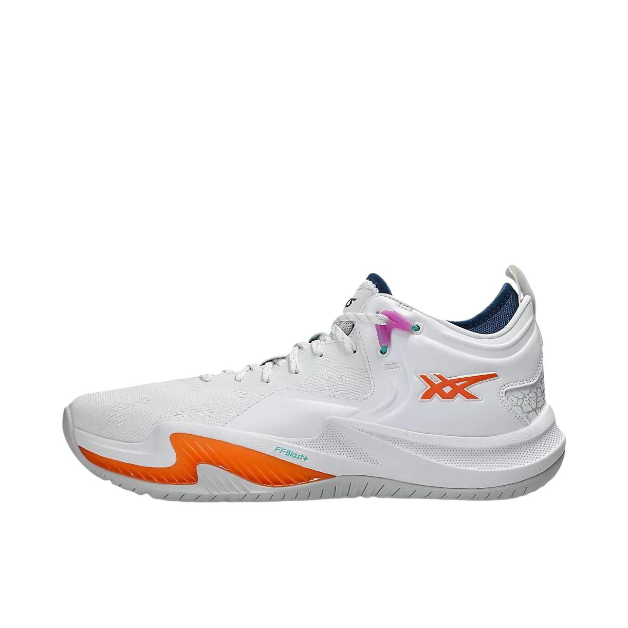 推荐商品：Asics/亚瑟士 Nove Surge Low 2 百搭 防滑 耐磨 低帮 篮球鞋 白色/橙色