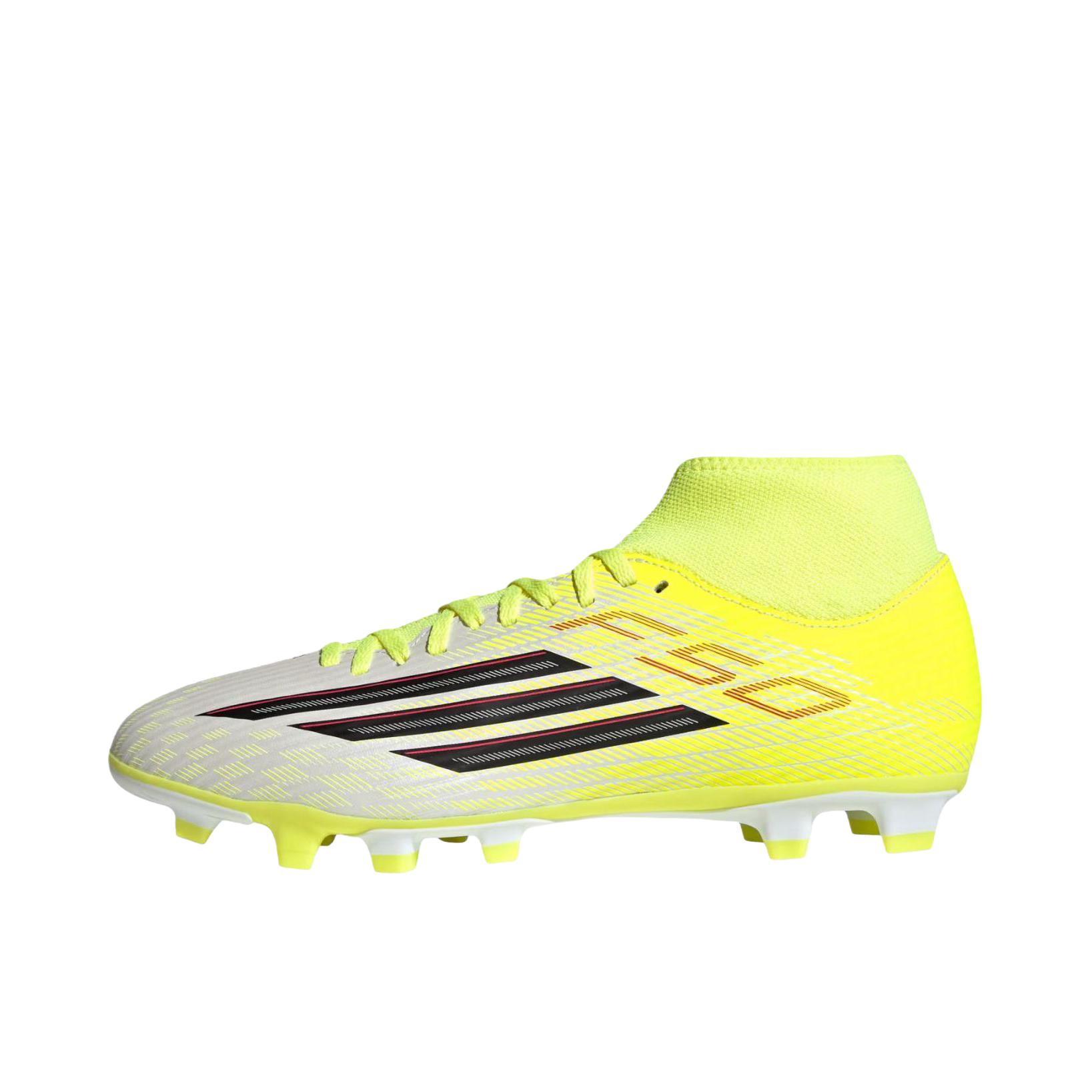 推荐商品：adidas F50 CLUB FG MG 足球鞋 低帮系带圆头支撑 黄色/白色