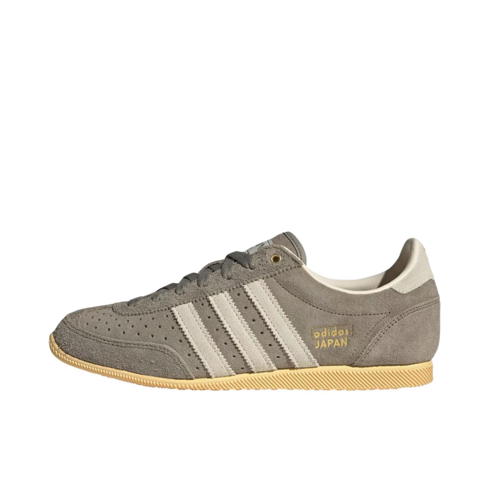 推荐商品：adidas Originals JAPAN Decon 运动休闲鞋 百搭系带平跟圆头 灰色/米色