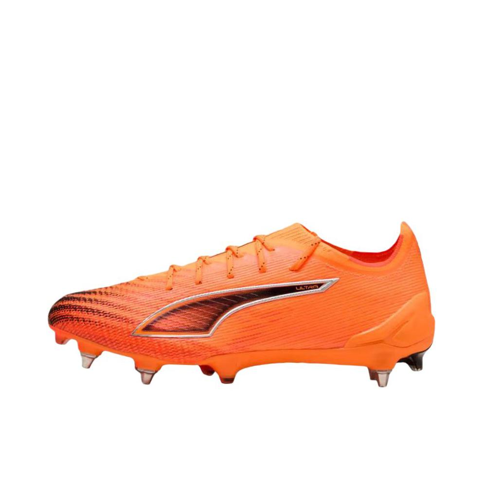 推荐商品：Puma/彪马 ULTRA 6 ULTIMATE MxSG 足球鞋 百搭圆头系带平跟 橙色/碳黑色