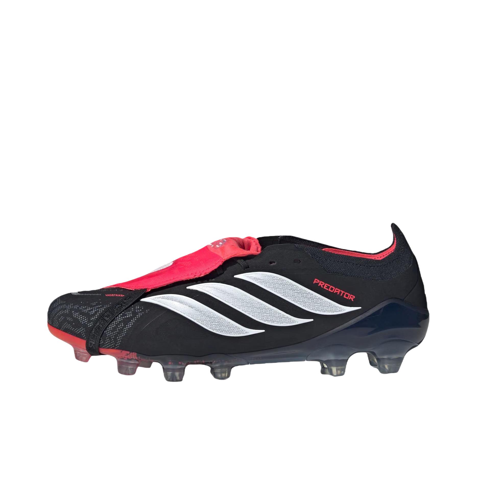 推荐商品：adidas Predator Elite HG/AG 顶级 混钉 人造草地 防滑耐磨 足球鞋 核心黑/云白色/亮红 色