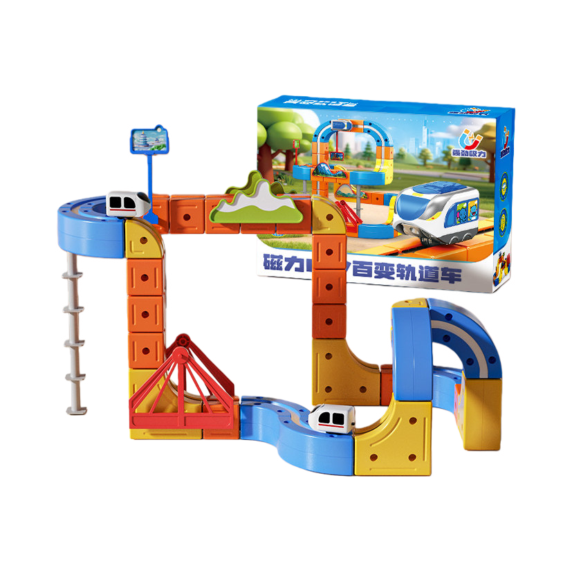 推荐商品：Aomosin/澳梦星 磁力DIY百变轨道车 儿童玩具