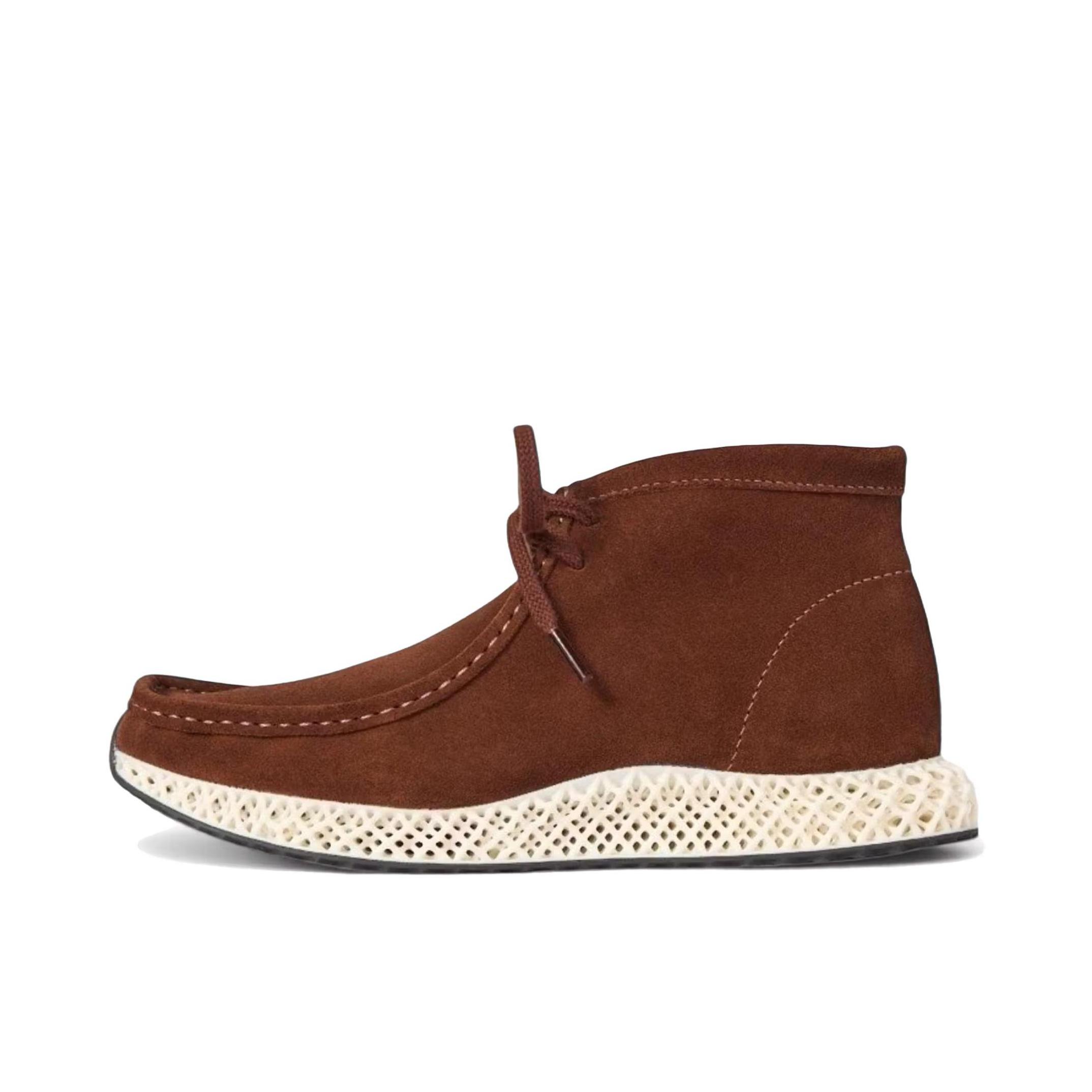 推荐商品：adidas Wallabee 运动休闲鞋 时尚舒适生活百搭 KITH x clarks联名/浅棕色