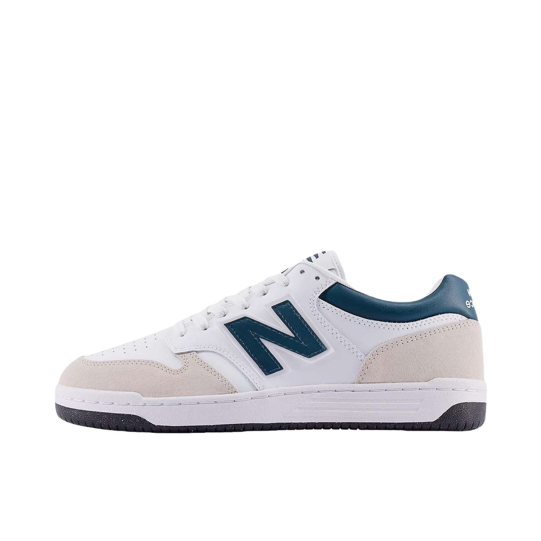 推荐商品：New Balance NB480 舒适 低帮 圆头 平跟 板鞋 D宽/白色
