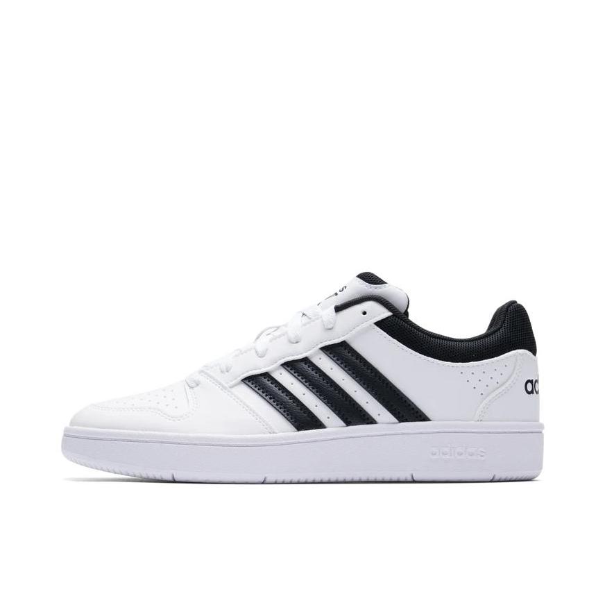 推荐商品：adidas HOOPS CLASSIC 板鞋 低帮轻便休闲舒适贴合 白色/黑色