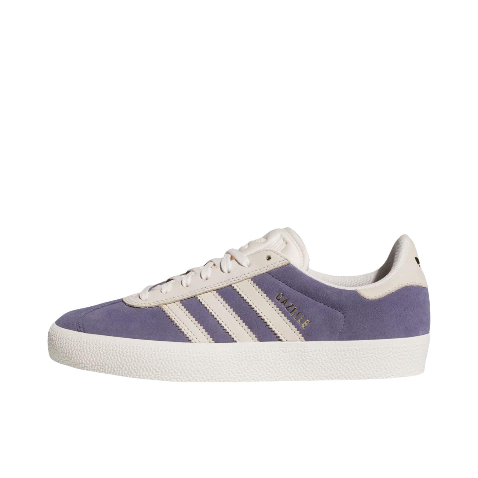 推荐商品：adidas Originals GAZELLE ADV 板鞋 平跟圆头舒适支撑贴合 紫色