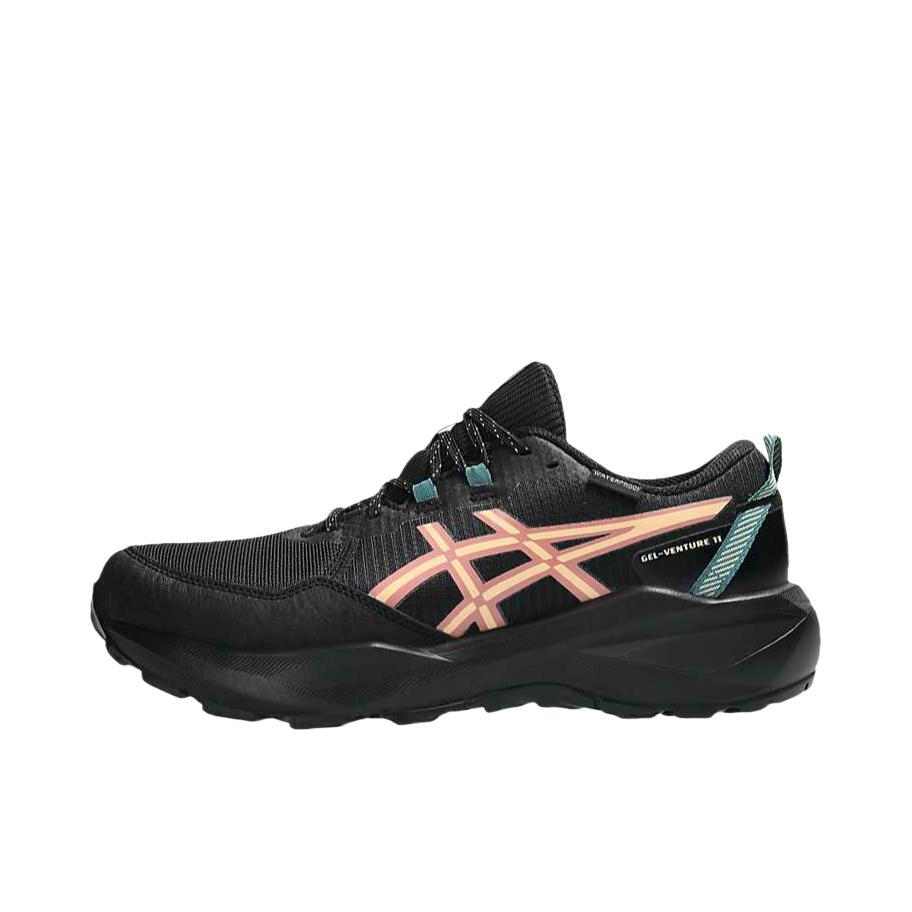 推荐商品：Asics/亚瑟士 GEL-VENTURE 11 越野跑鞋 橡胶减震透气抓地耐穿贴合网布防水 宽版/黑杏碎 