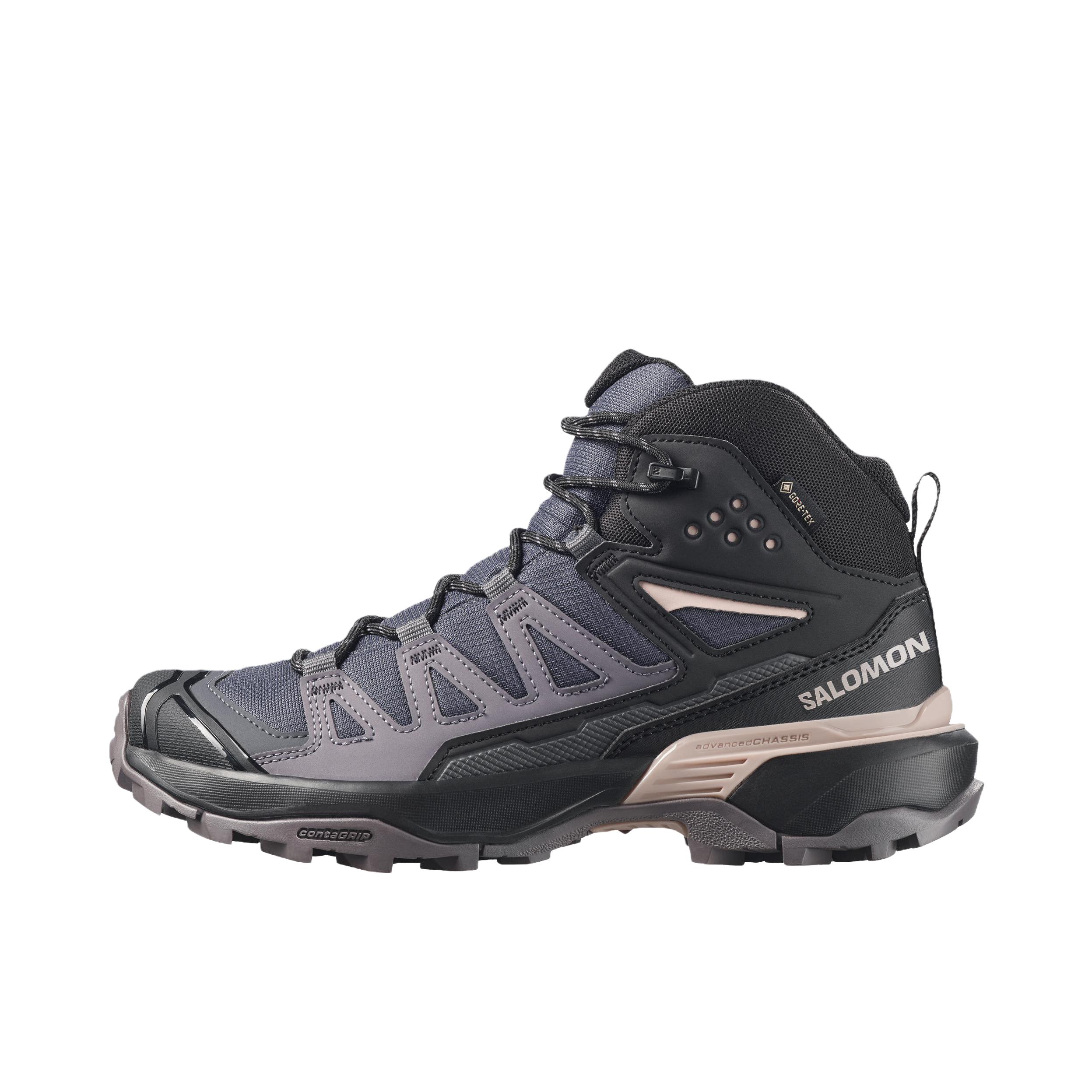 推荐商品：Salomon/萨洛蒙 X Ultra 360 减震轻便 防滑耐磨 越野耐用 防水圆头 户外鞋 徒步鞋 钢琴黑