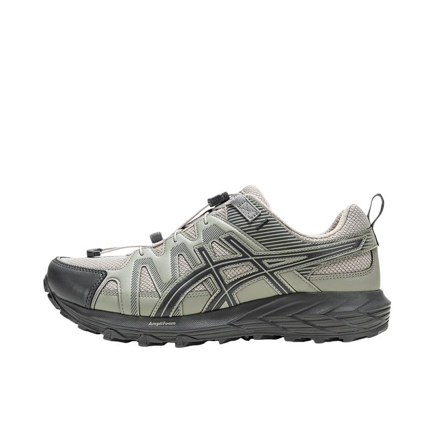 推荐商品：Asics/亚瑟士 Gel-Sonoma FE 跑鞋 越野透气系带缓震回弹抓地织物合成革 灰色/米色/黑色
