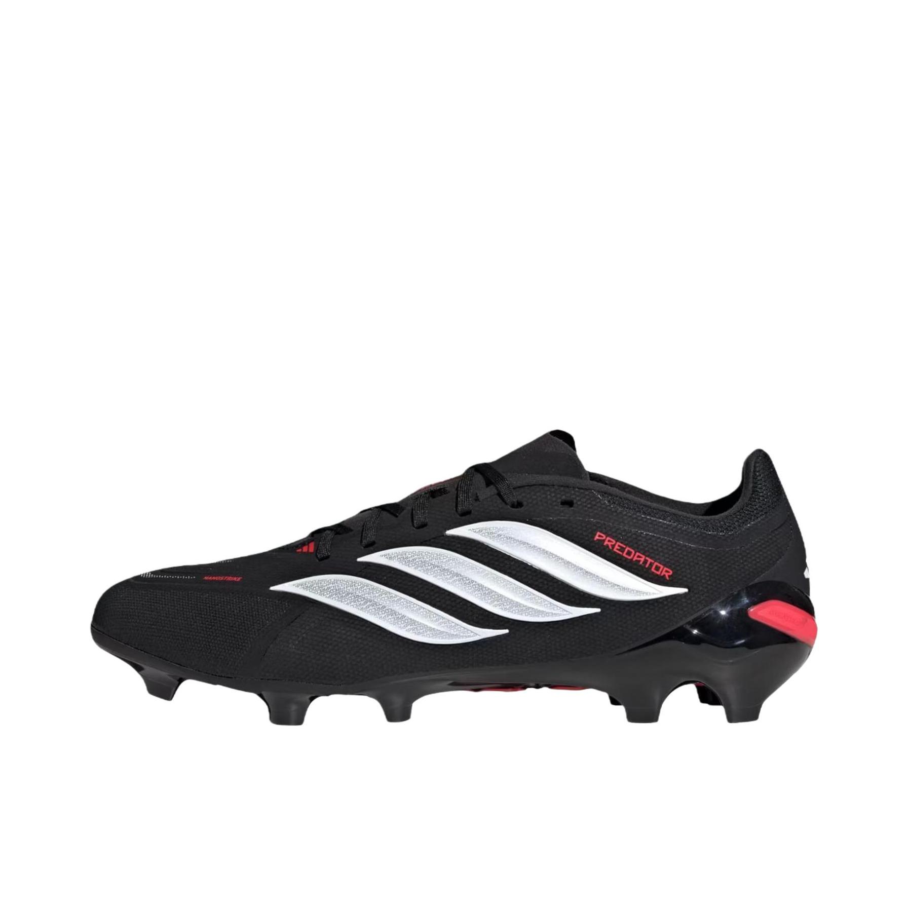 推荐商品：adidas PREDATOR LEAGUE FT FG 足球鞋 长钉人造草地场地贴合支撑 黑色/白色