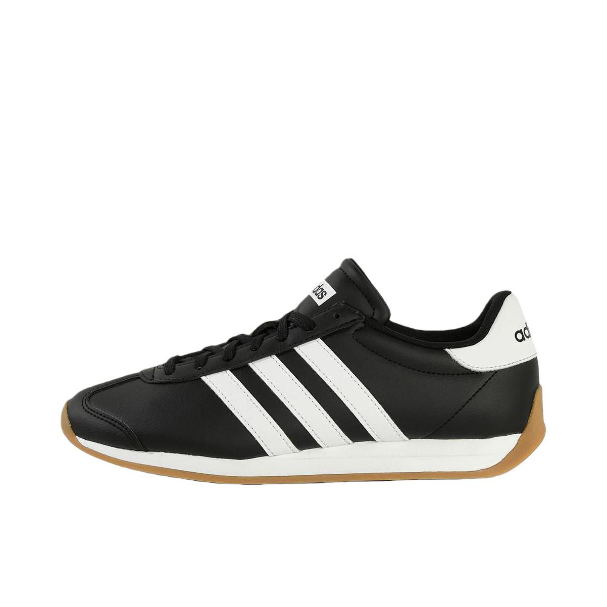 推荐商品：adidas RUNVISTA T头鞋 运动休闲鞋 舒适耐磨防滑 黑色/白色