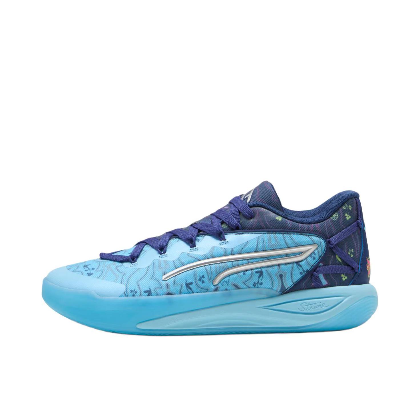 推荐商品：Puma/彪马 Stewie 4 柔软 防滑 耐磨 低帮 篮球鞋 蓝色 