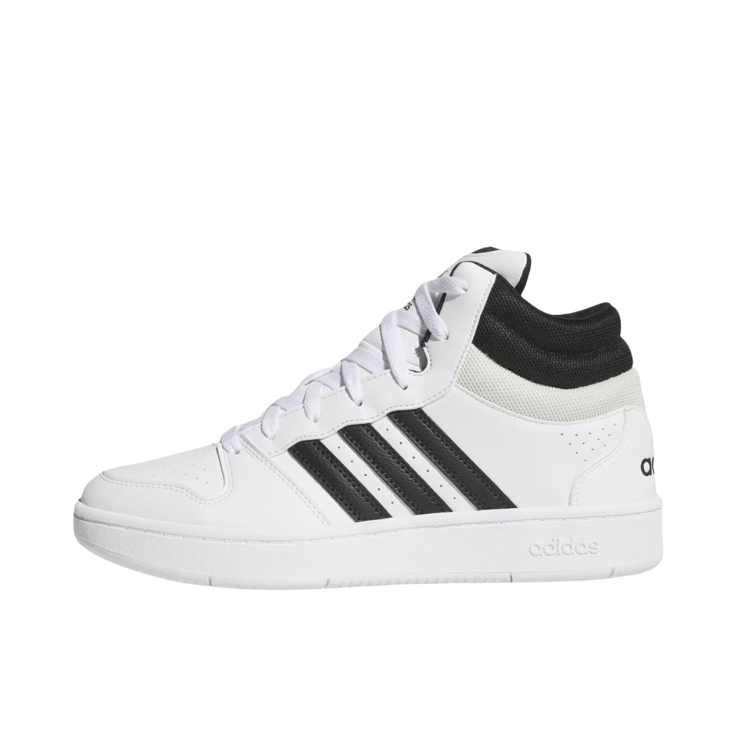 推荐商品：adidas HOOPS 板鞋 厚底圆头橡胶 云白色