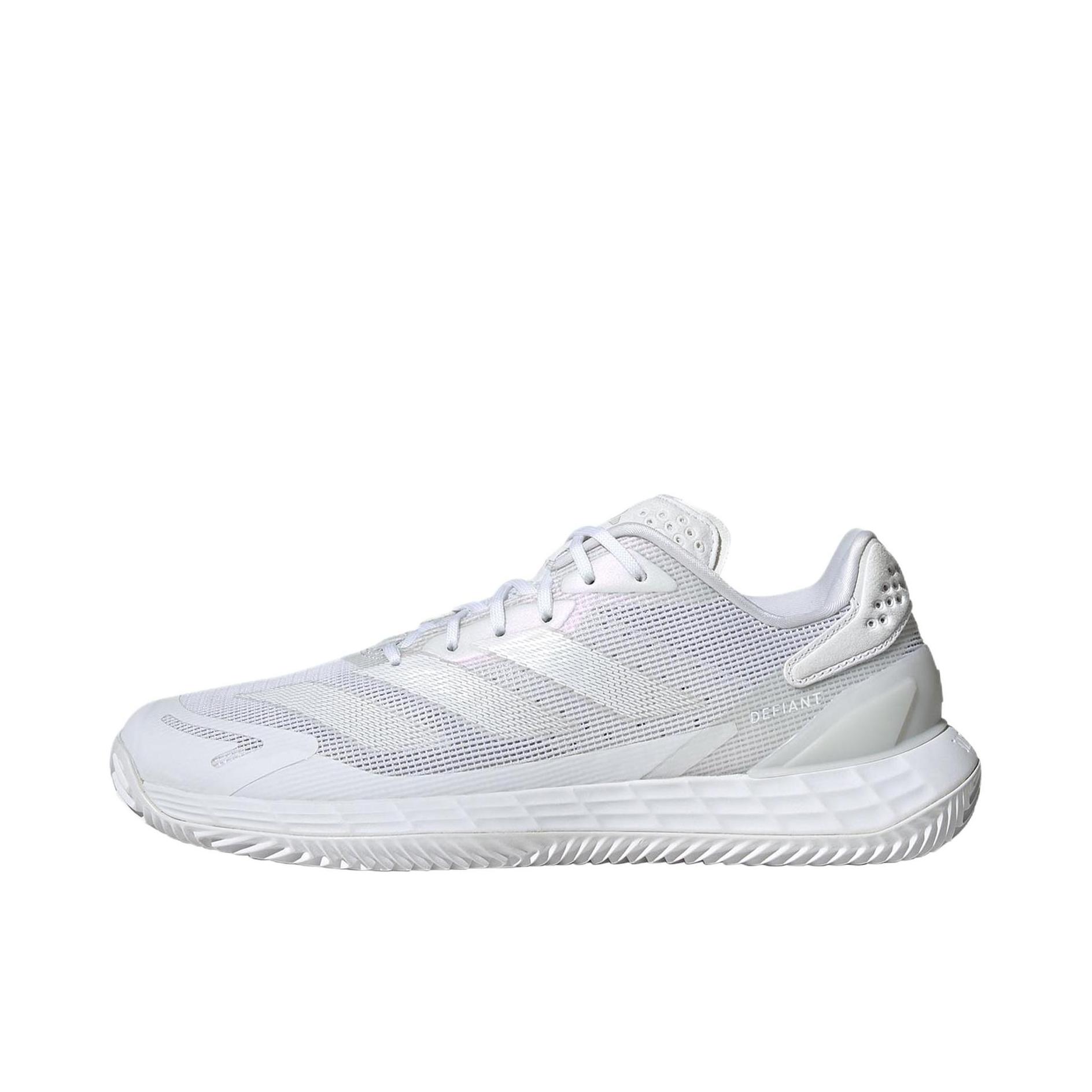 推荐商品：adidas Defiant Speed 2 防滑 低帮 圆头 训练 系带 网球鞋 白色/浅灰色