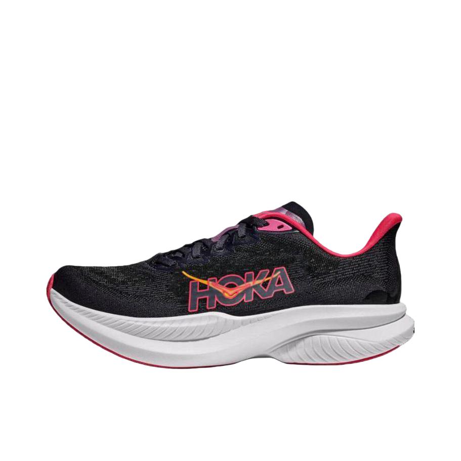 推荐商品：HOKA ONE ONE  MACH 6  舒适百搭 防滑耐磨 透气轻便 织物  跑鞋 女款/黑色/白色