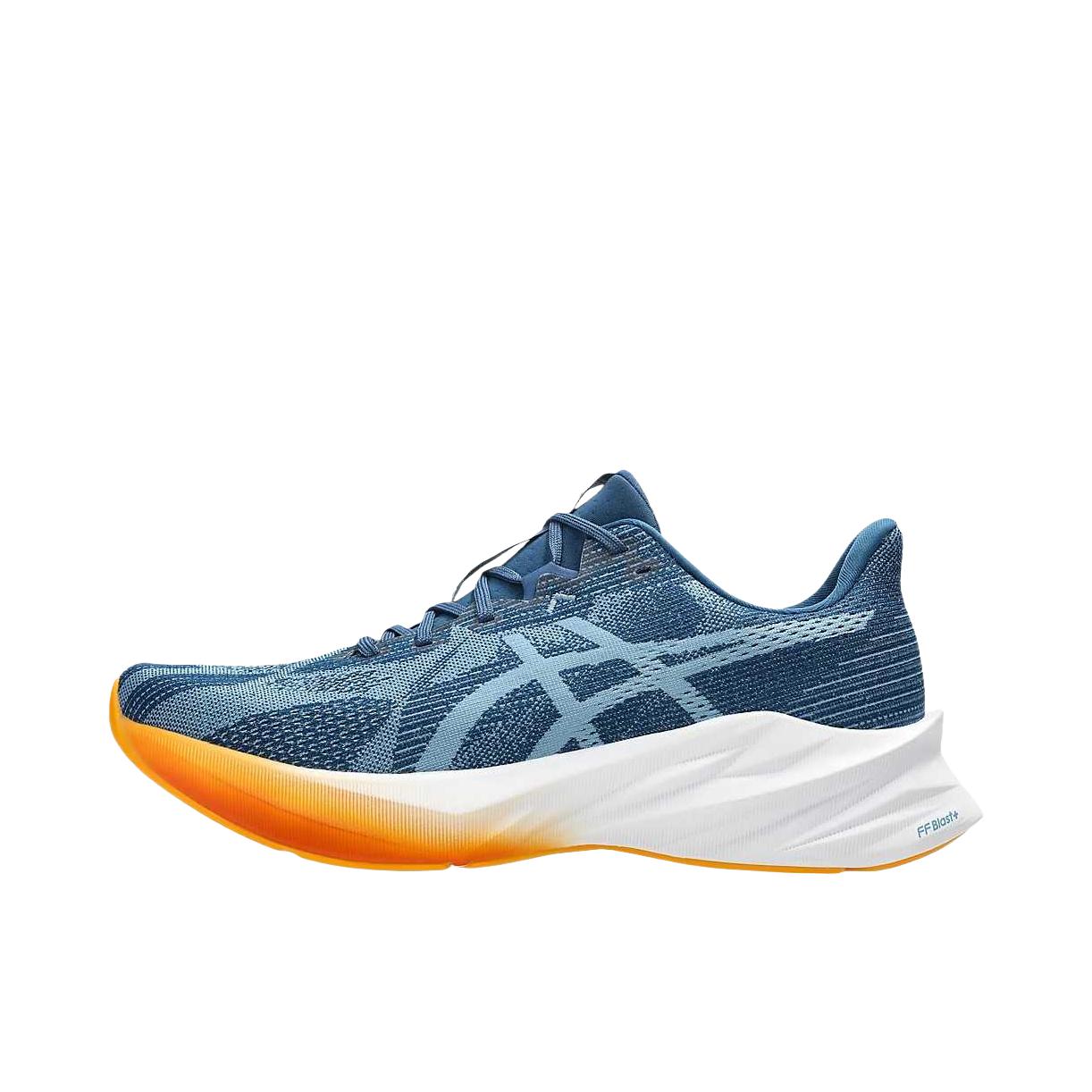 推荐商品：Asics/亚瑟士 DYNABLAST 5 跑鞋 百搭防滑抓地耐磨缓震低帮轻量回弹支撑贴合 暮光蓝/萨巴蓝