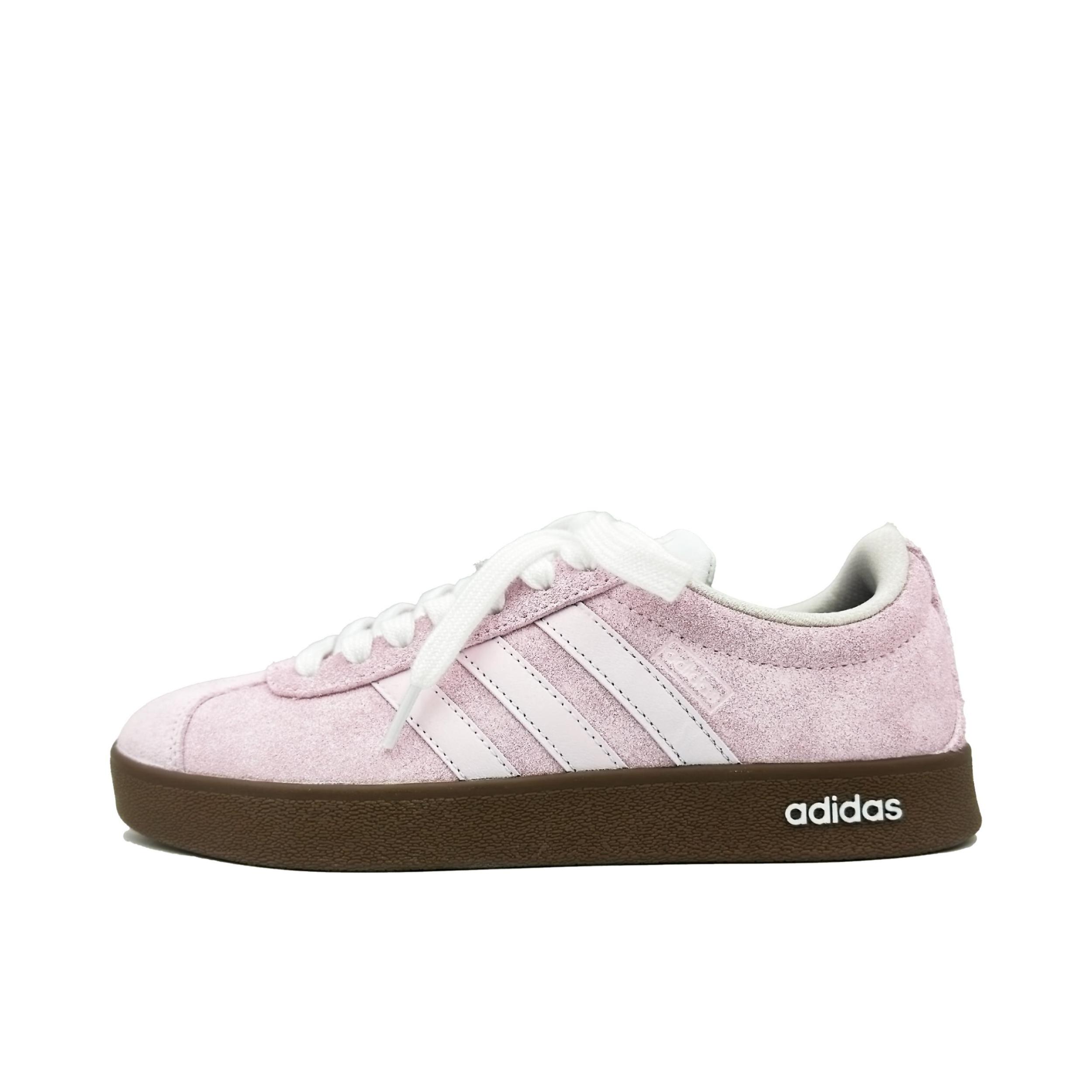 推荐商品：定制款 adidas neo Vl Court 板鞋 减震抗冲击性防水合成革甜酷美式包裹性 粉黛悠韵