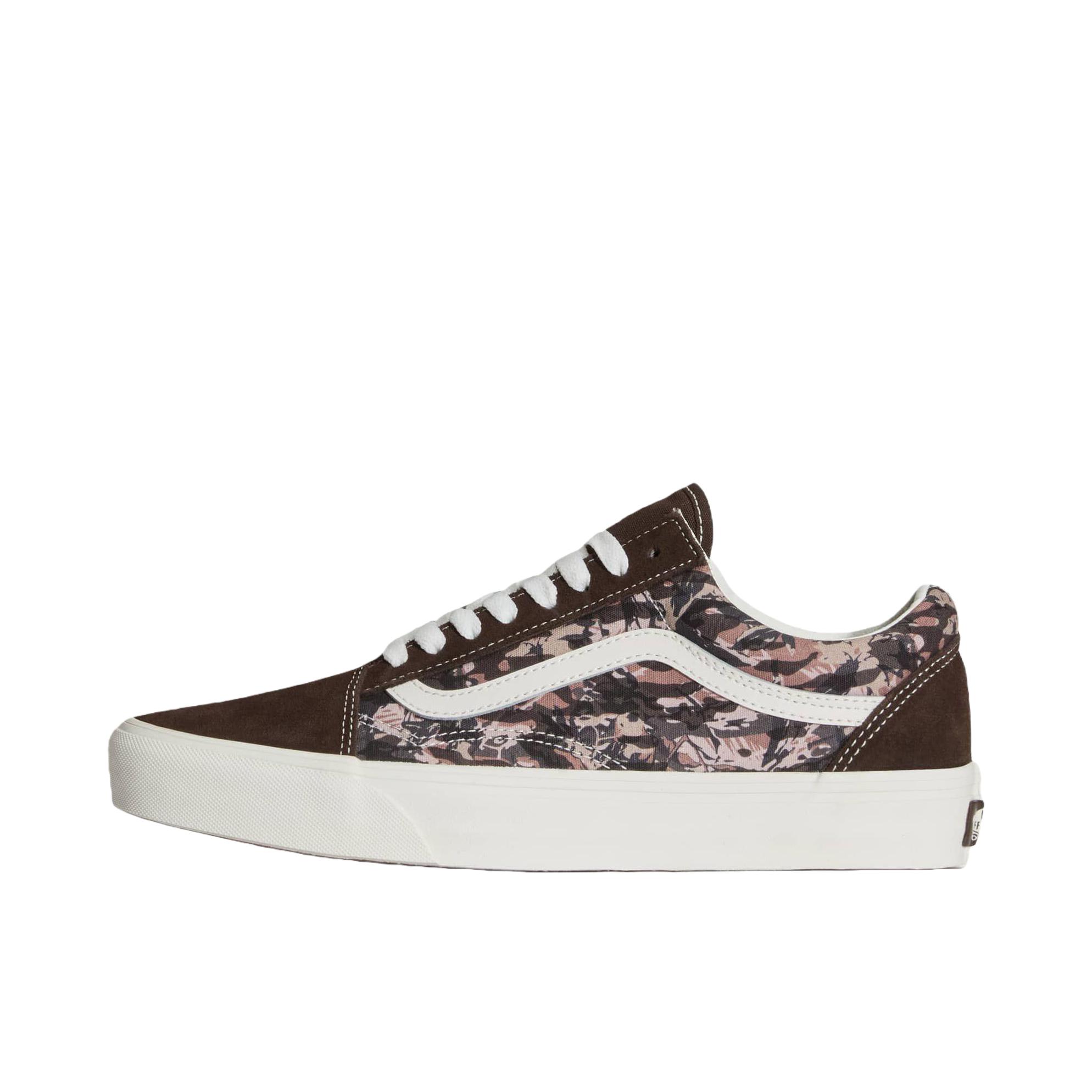 推荐商品：Vans/范斯 Old Skool 滑板鞋 板鞋 轻便防滑复古舒适经典 深棕色/正白色