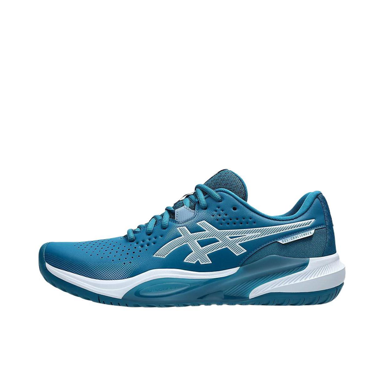 推荐商品：Asics/亚瑟士 GEL-CHALLENGER 15 网球鞋 舒适百搭耐磨减震 深蓝绿色