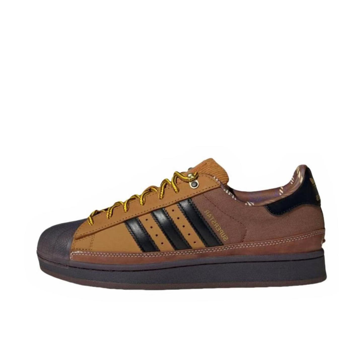 推荐商品：adidas Originals Superstar 2 板鞋 复古防滑耐磨贝壳头贴合圆头支撑 棕色