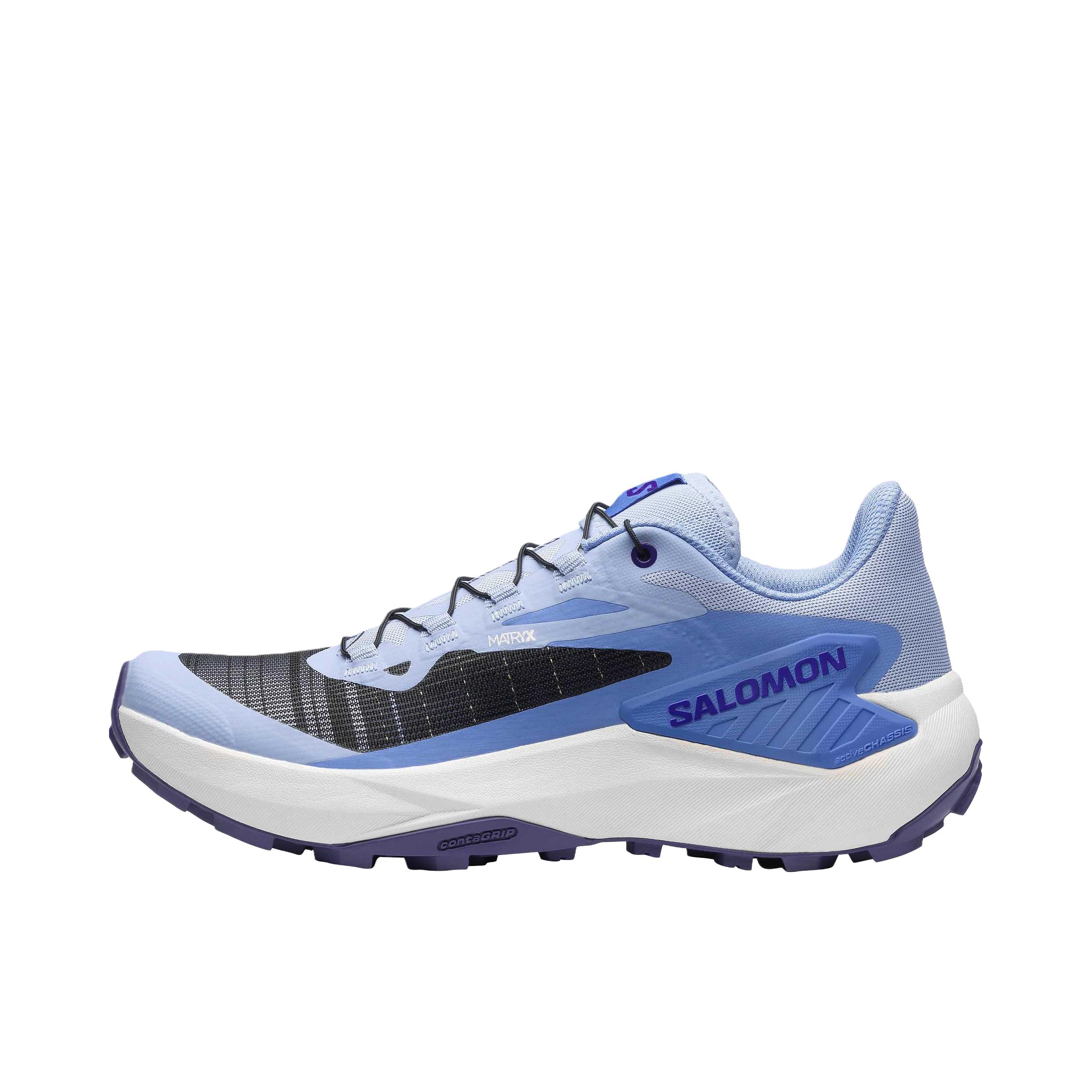 推荐商品：Salomon/萨洛蒙 Genesis 户外鞋 越野跑鞋 防水耐磨稳定支撑抓地敏捷长距离轻量包裹织物 勿忘我蓝/波斯宝石 