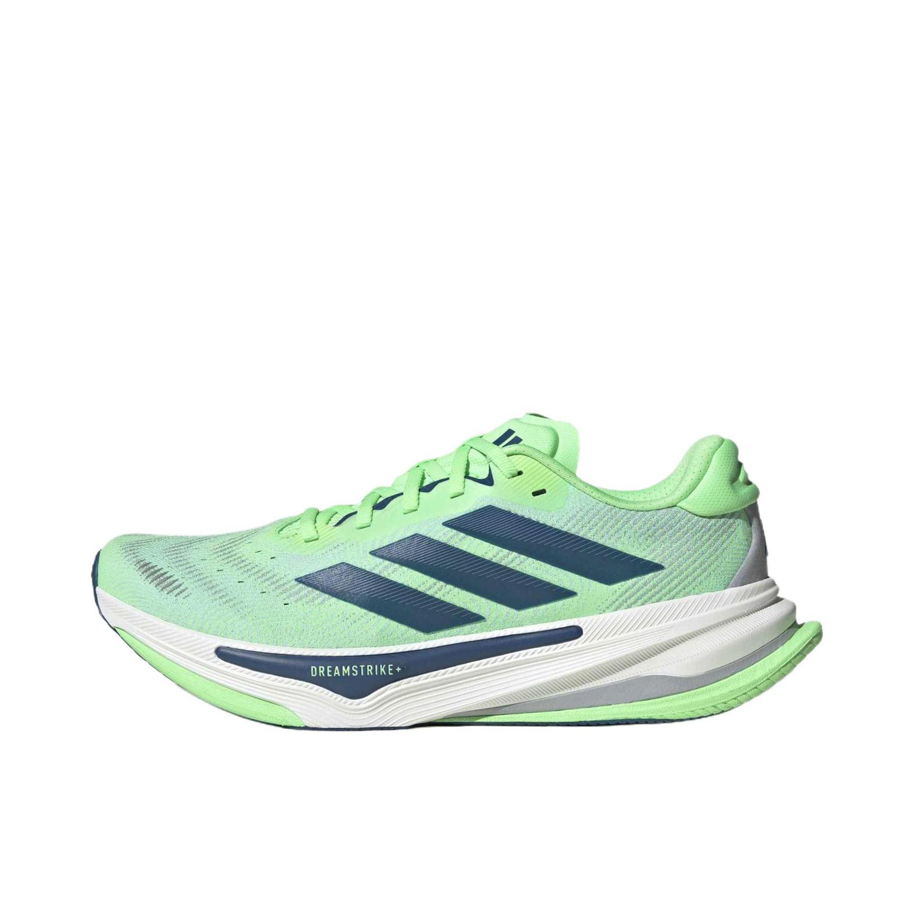 推荐商品：adidas Supernova Prima 2 跑鞋 百搭耐磨低帮系带支撑体测减震贴合 绿色