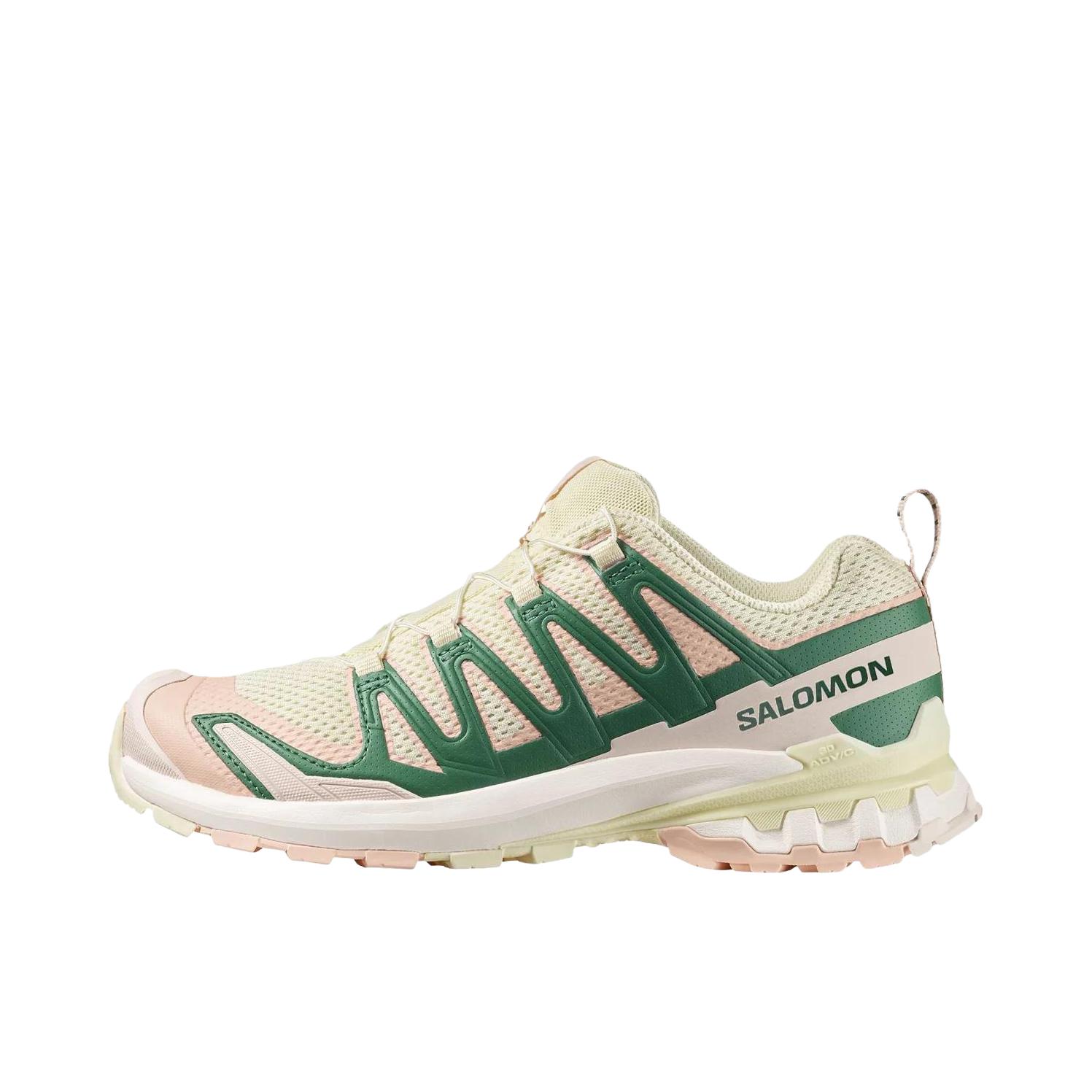 推荐商品：Salomon/萨洛蒙 XA Pro 3D V9 GTX 防滑耐磨 防水 网布 减震支撑 越野跑鞋 女款/米色