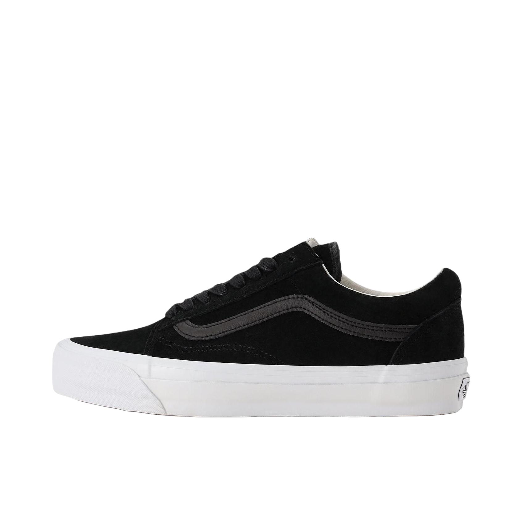 推荐商品：Vans/范斯 Premium Old Skool 板鞋 复古百搭时尚潮流防滑耐磨舒适低帮贴合 黑色