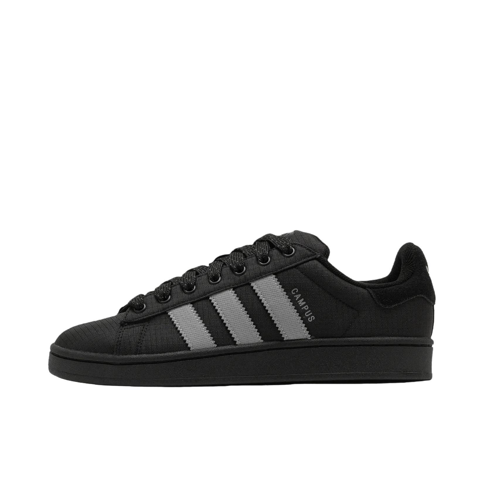 推荐商品：adidas Originals Campus 00s 板鞋 面包鞋 复古缓震透气轻便薄底贴合耐穿圆头包裹性平跟支撑 深黑色