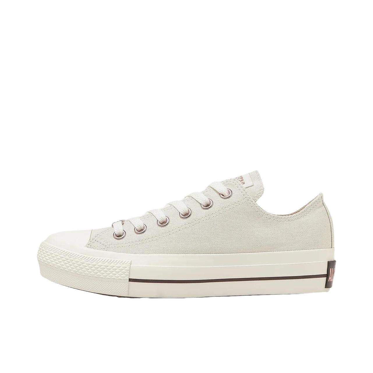 推荐商品：Converse/匡威 All Star PLTS LOGODEUBRE PG OX 帆布鞋 透气圆头厚底系带 女款/米色/白色