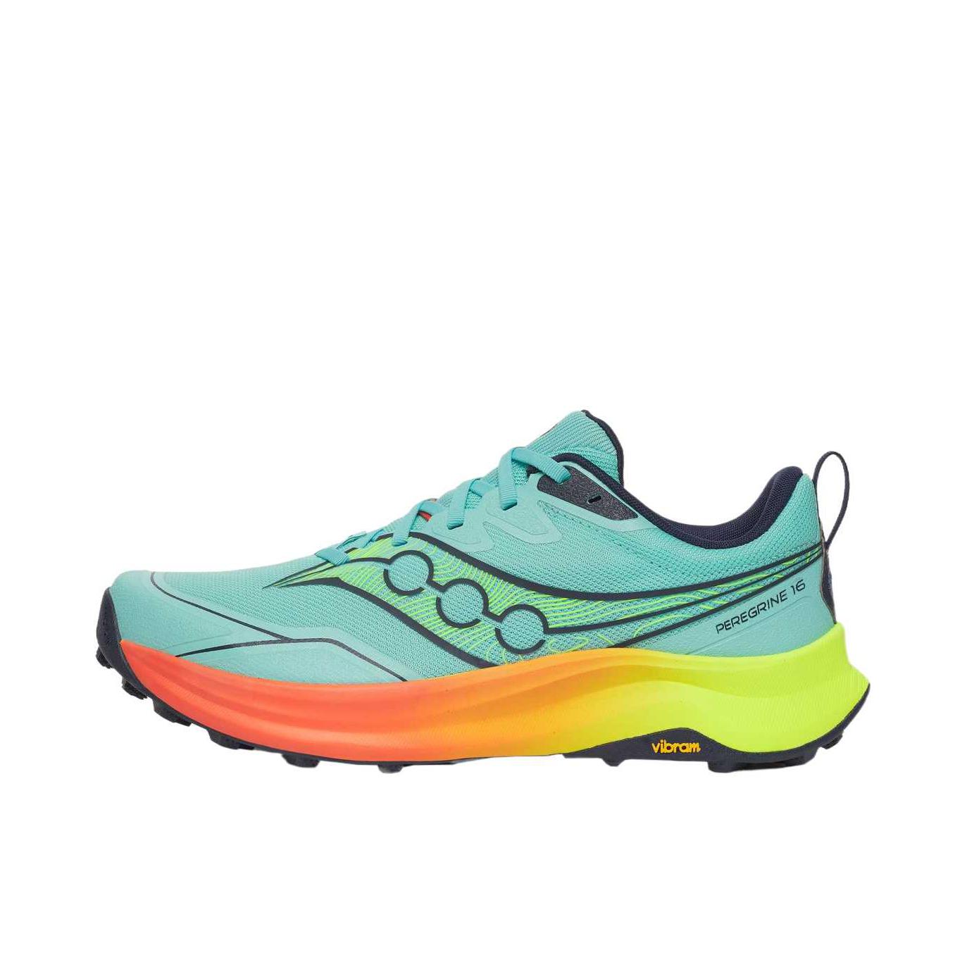 推荐商品：Saucony/索康尼 PEREGRINE 游隼16 GTX 跑鞋 越野轻量缓震防水防滑耐穿圆头 亮片/柠檬黄
