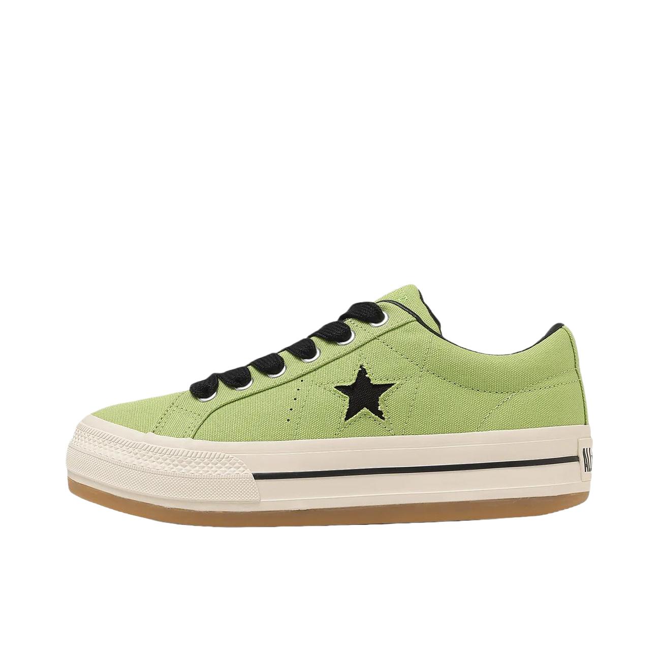 推荐商品：Converse/匡威 ONE STAR BOARDERSTAR OX 帆布鞋 厚底系带圆头 浅绿色