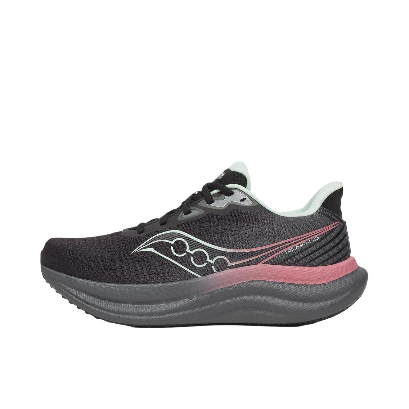 推荐商品：Saucony/索康尼 Triumph 胜利 23 GTX 跑鞋 百搭圆头橡胶厚底防水旗舰级缓震秋冬训练长跑减震 黑色