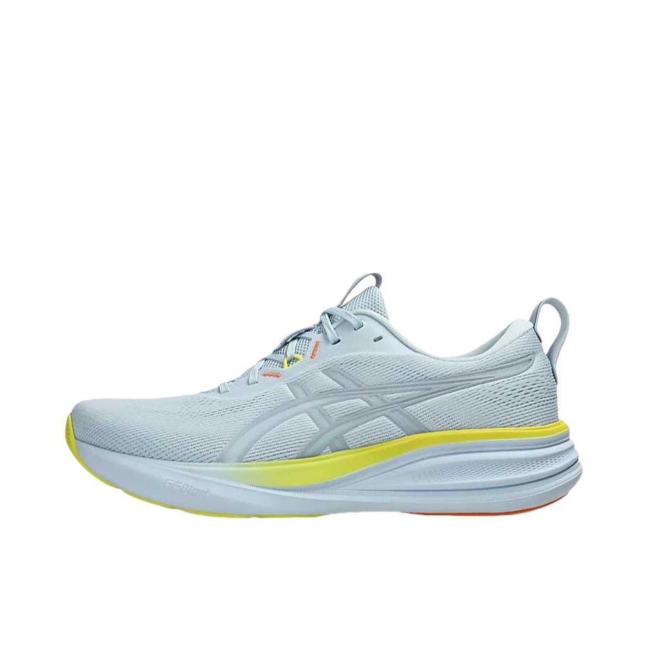 推荐商品：Asics/亚瑟士 GEL-PULSE 17 跑鞋 舒适休闲百搭时尚贴合防水缓震支撑减震回弹网布圆头 宽版/天蓝色/灰蓝色