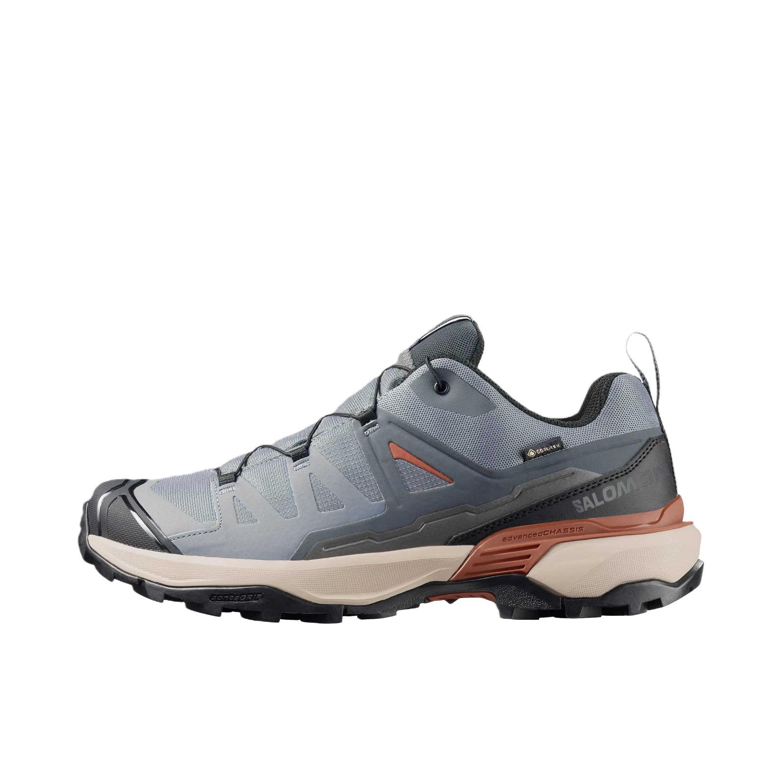 推荐商品：Salomon/萨洛蒙 X ULTRA 360 GTX 防水 舒适透气 防滑耐磨 抓地缓震 户外鞋 徒步鞋 城堡岩色/黑色