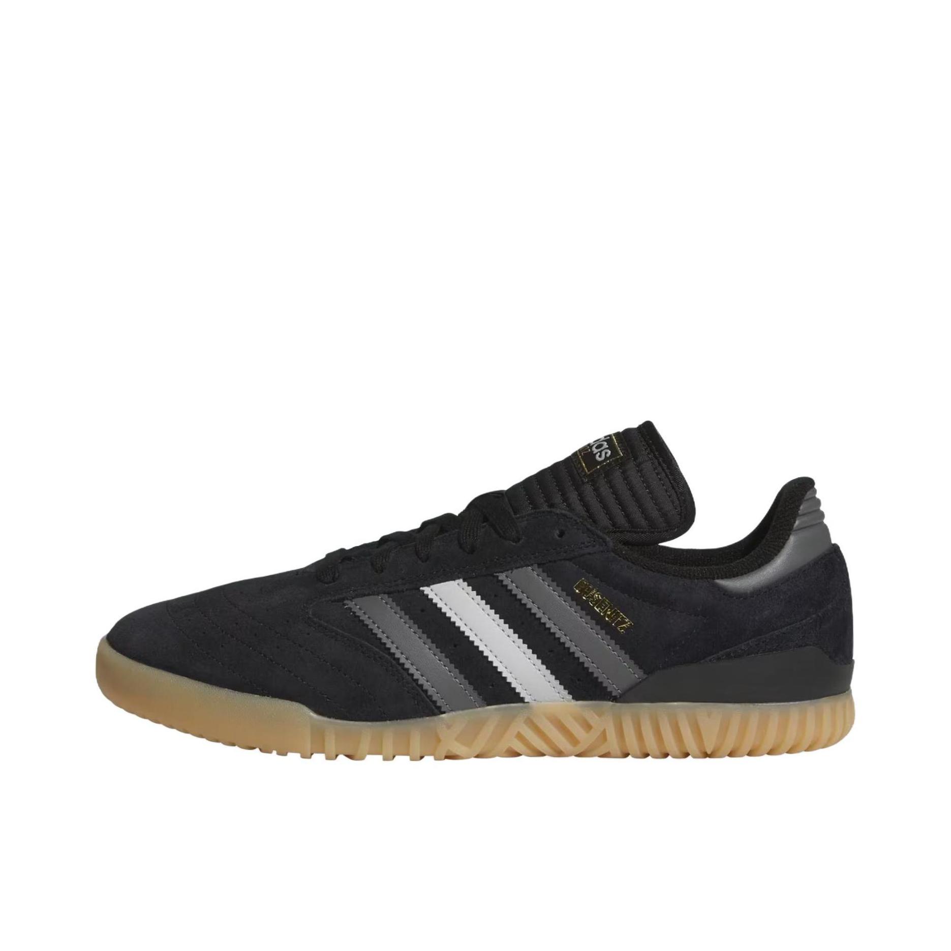 推荐商品：adidas Originals Busenitz Indoor Super 板鞋 圆头平跟系带 黑色