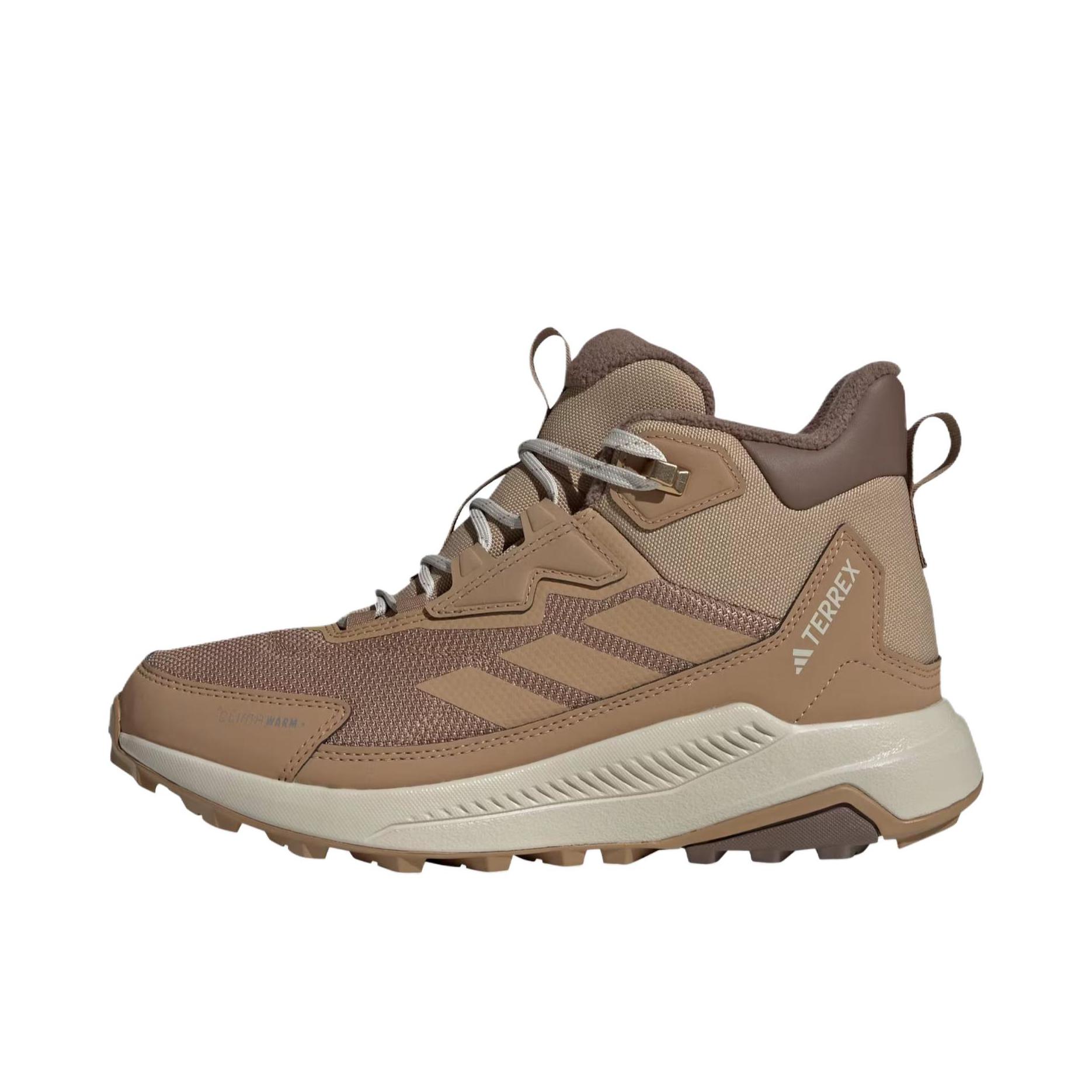 推荐商品：adidas  ANYLANDER ANYLANDER CLIMAWARM CLIMAWARM 柔软 防滑 中帮 耐磨  户外鞋 女款/棕色