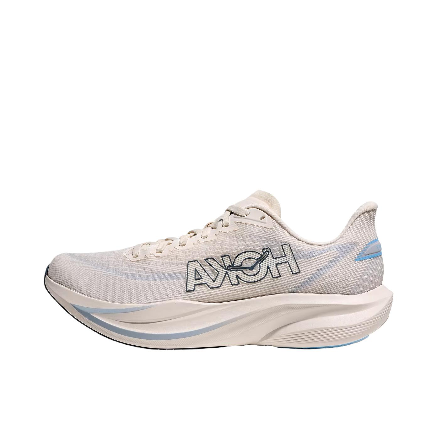 推荐商品：HOKA ONE ONE 马赫 7 MACH 7 跑鞋 竞训轻便回弹缓震 宽版/雅石白/飞翔蓝