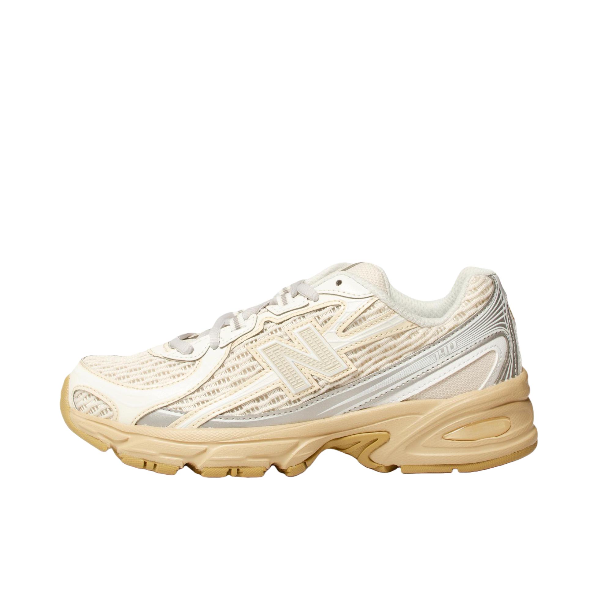 推荐商品：New Balance 740 跑鞋 增高防滑耐磨透气低帮系带拼接圆头千禧风贴合支撑耐穿 D宽/米色/白色 
