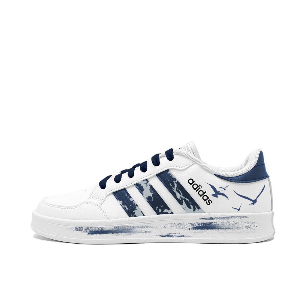 推荐商品：【定制球鞋】 adidas neo Breaknet 板鞋 防滑耐磨低帮简约百搭时尚潮流 纵野飞扬