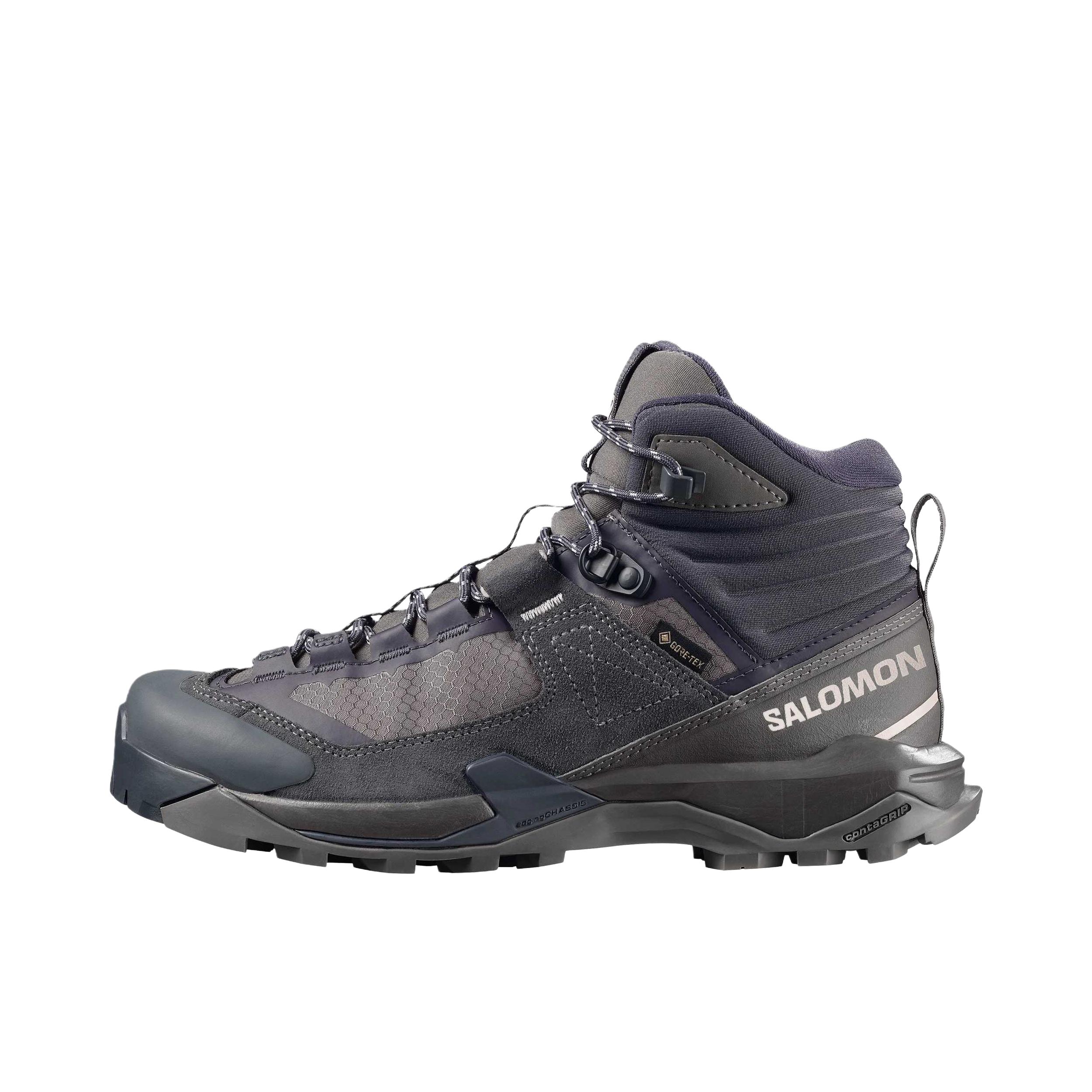 推荐商品：Salomon/萨洛蒙 X Ultra Alpine GTX 防水 防滑耐磨 抽绳 圆头 户外鞋 徒步鞋 九号铁/深海鸥灰