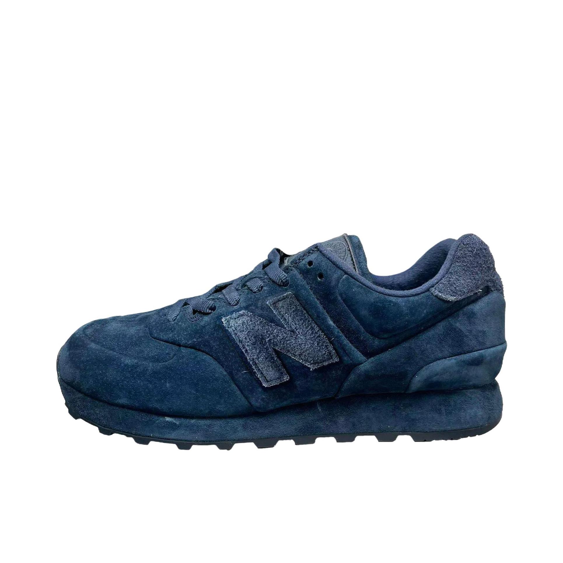推荐商品：New Balance 574 运动休闲鞋 阿甘鞋 经典复古防滑耐磨缓震舒适透气时尚百搭轻便  STONE ISLAND联名/D宽/蓝色 