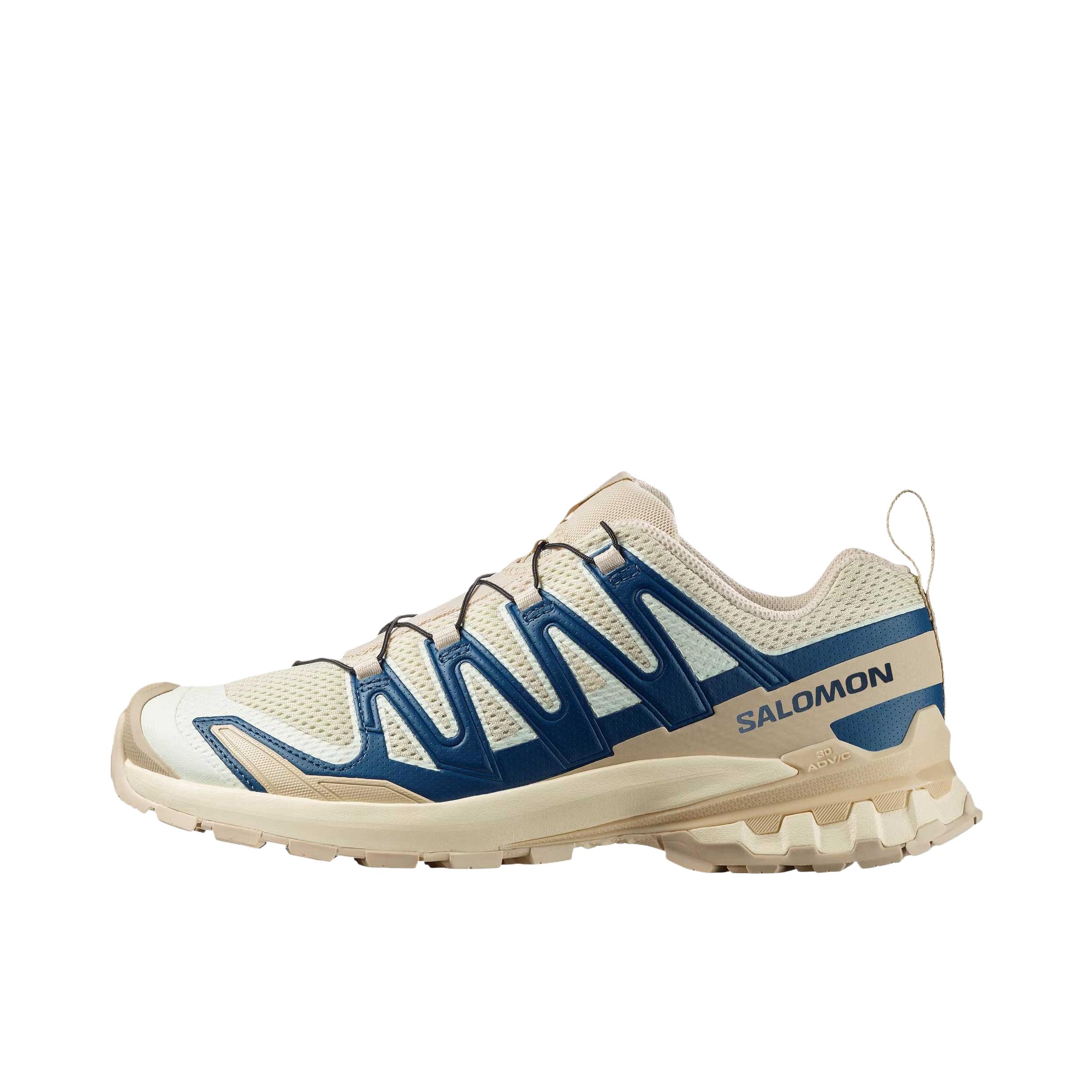 推荐商品：Salomon/萨洛蒙 XA Pro 3D V9 GTX 防滑耐磨 防水 网布 减震支撑 越野跑鞋 芦笋绿/直布罗陀海蓝