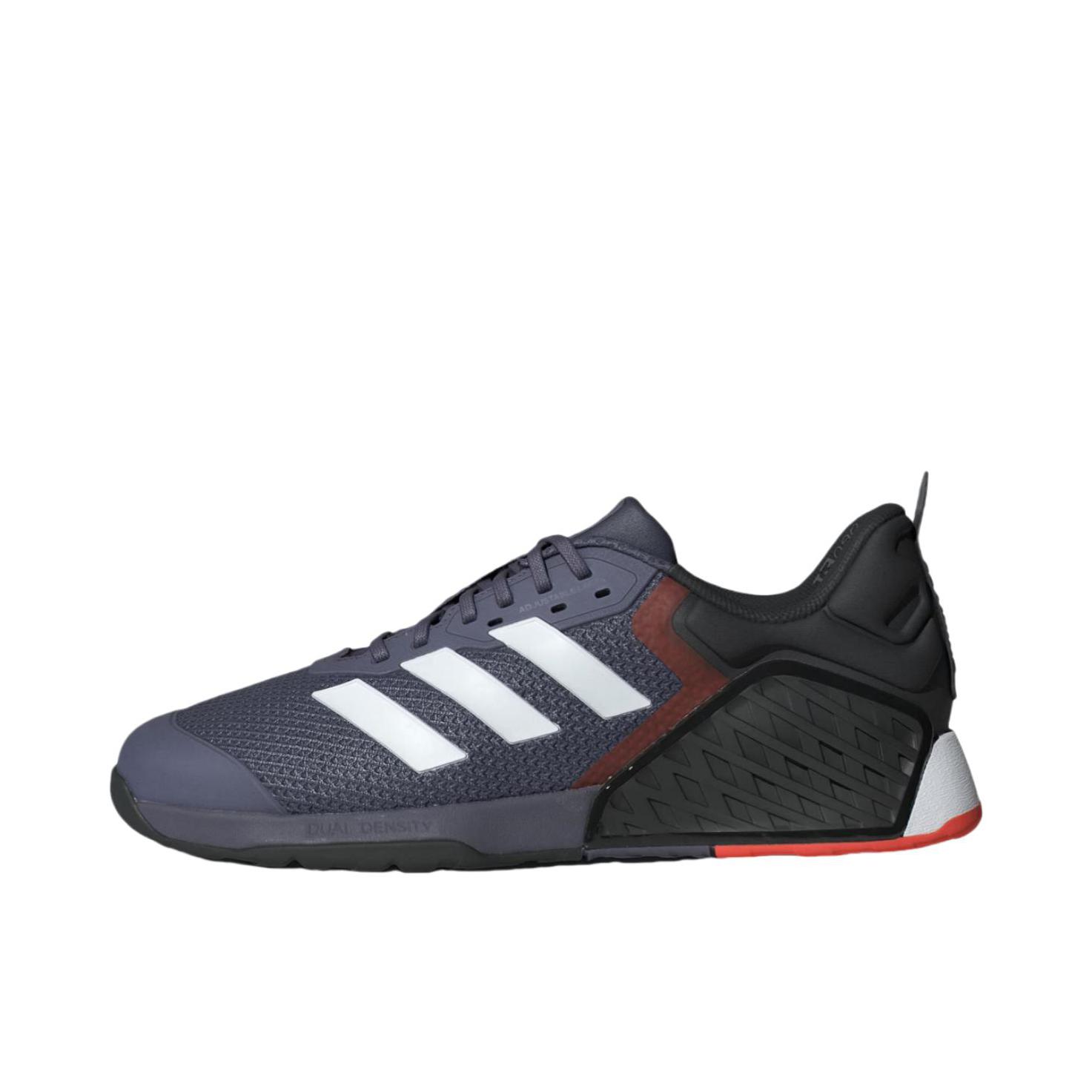 推荐商品：adidas DROPSET 3 TRAINER 防滑 耐磨 透气 力量训练 硬拉 深蹲 织物 回弹 稳定力量 缓震 贴合 训练鞋 深蓝色/黑色