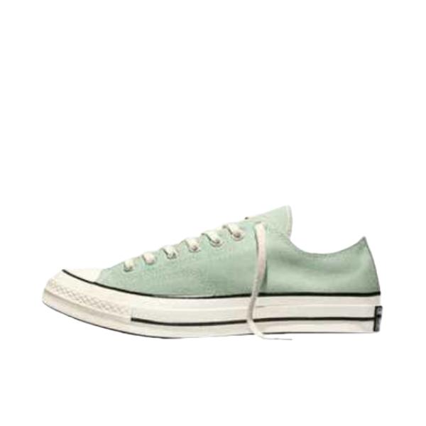 推荐商品：Converse/匡威 Chuck 70 帆布鞋 防滑耐磨轻便透气舒适百搭拼接感方头贴合 百里香再次绿/白鹭/黑色