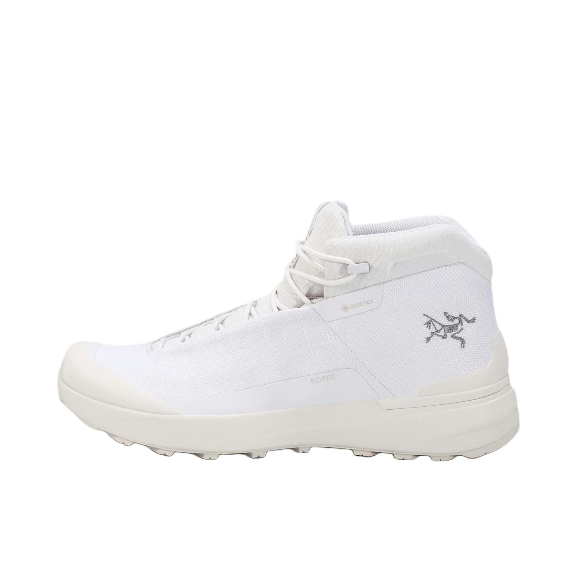 推荐商品：Arc'teryx/始祖鸟  Kopec Mid GTX  舒适透气 防滑耐磨 百搭时尚  户外鞋 白色
